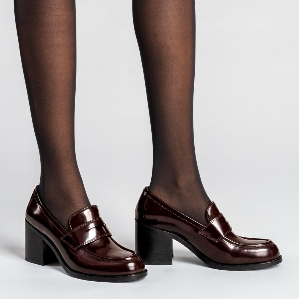 High Heel Penny - Burgundy - Thursday Boot Co - Picture 3 of 12